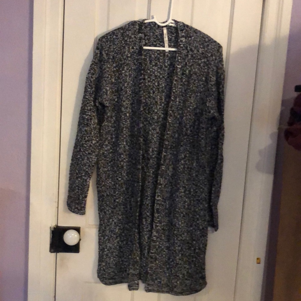 Long sweater cardigan